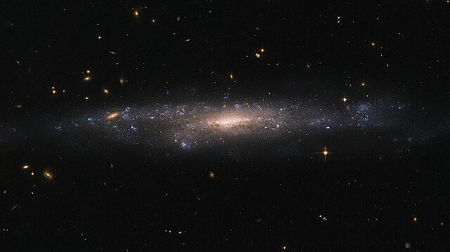En galax i rymden