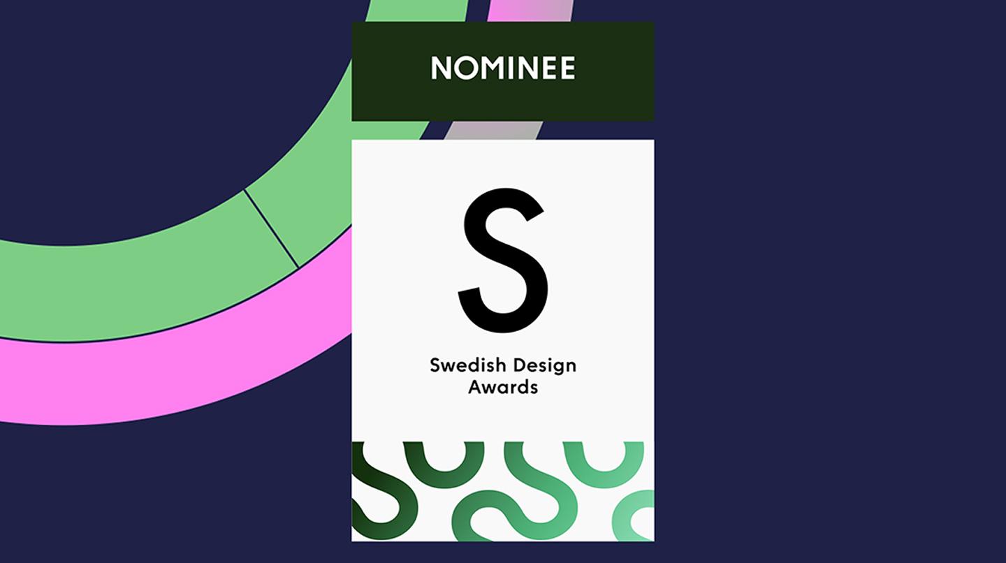 Grafisk bild med texten Swedish Design Awards